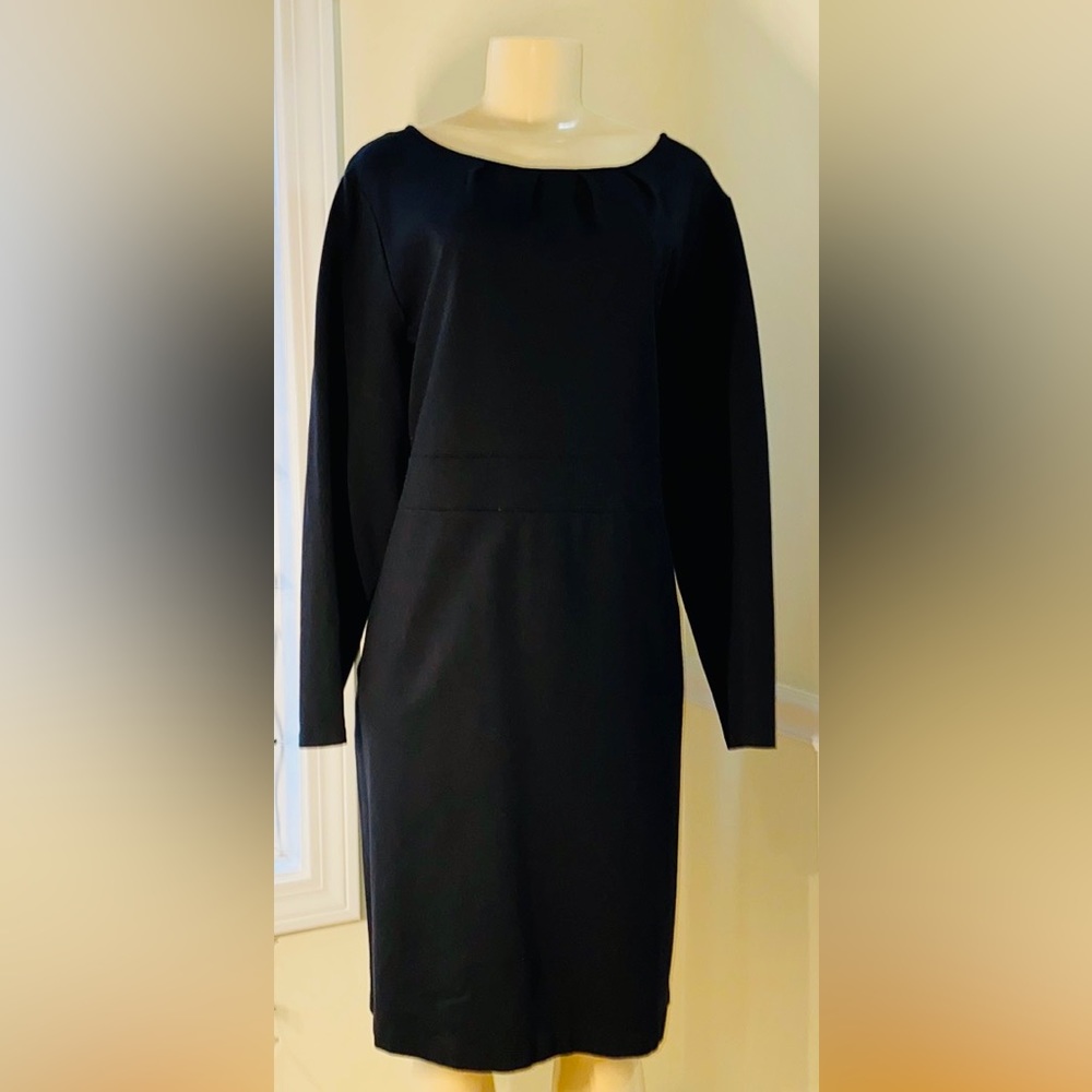 Kate Hill Woman Black Long Sleeve Dress 1X EUC